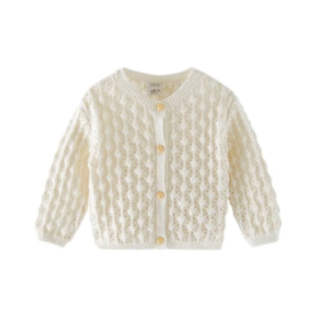 Zara Kids Open Knit Jacket NWT